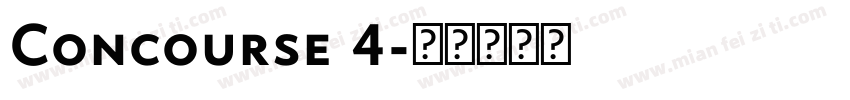 Concourse 4字体转换